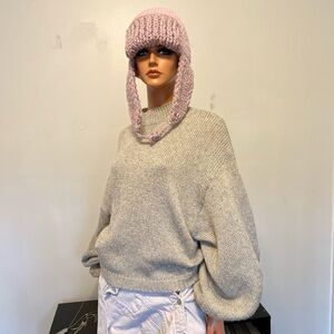 Easel Light Pink Cozy Sweater
